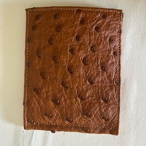 Genuine ostrich ID Holder